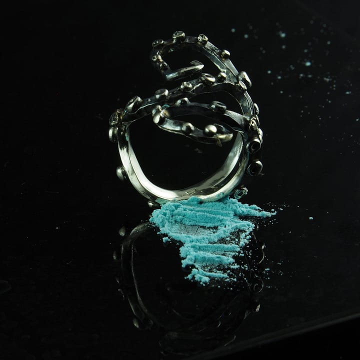 Inel argint dama Caracatita, unicat din argint 925, inel reglabil ce reprezinta tentaculele stlizate ale unei caracatite