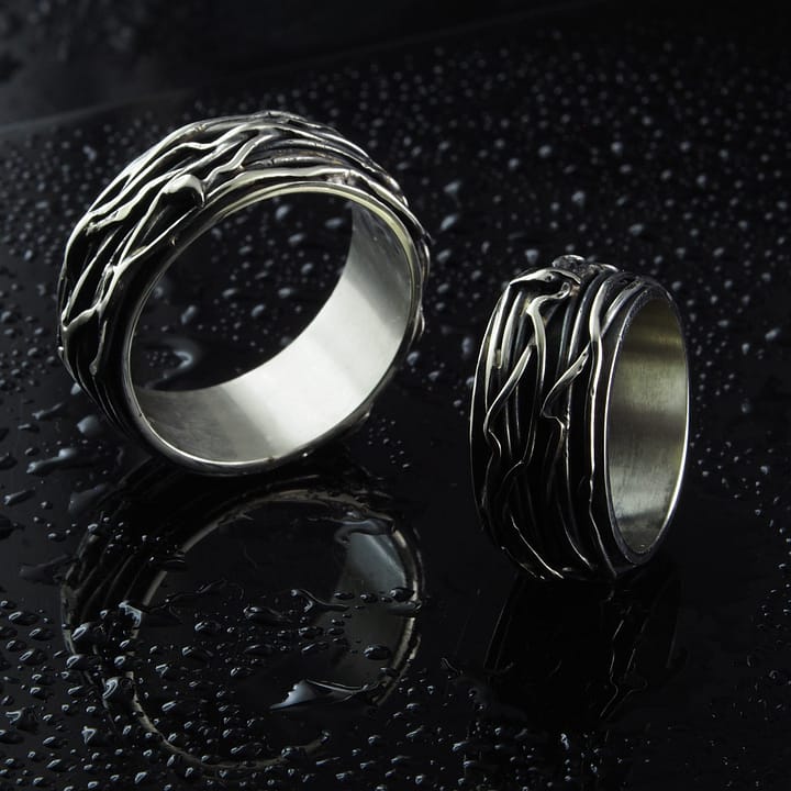 Verighete argint, unicat, realizate exclusiv manual din argint 925, cu aspect antichizat